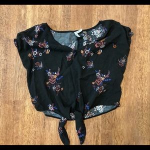 Tied Bottom Crop Top